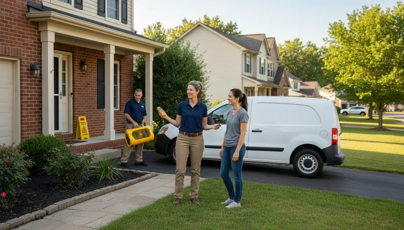 Residential water damage restoration in Bristow, NE